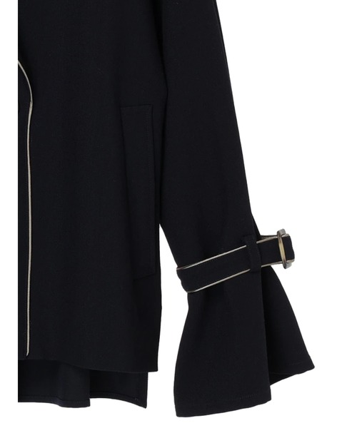 YECCA VECCA（イェッカヴェッカ）の「ショートトレンチコート（トレンチコート・レディース・アイボリー/ベージュ/ネイビー・FREE）」の5枚目の写真