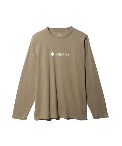 Snow Peak（スノーピーク）の「Soft Cotton Logo Long Sleeve T-Shirt（Tシャツ/カットソー・メンズ・ブルー系その他/ベージュ/ブラック/ホワイト/オレンジ・S/M/L/XL/XXL/1）」の22枚目の写真
