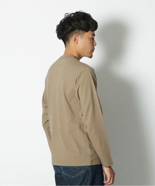 Snow Peak（スノーピーク）の「Soft Cotton Logo Long Sleeve T-Shirt（Tシャツ/カットソー・メンズ・ブルー系その他/ベージュ/ブラック/ホワイト/オレンジ・S/M/L/XL/XXL/1）」の9枚目の写真