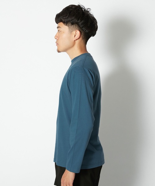 Snow Peak（スノーピーク）の「Soft Cotton Logo Long Sleeve T-Shirt（Tシャツ/カットソー・メンズ・ブルー系その他/ベージュ/ブラック/ホワイト/オレンジ・S/M/L/XL/XXL/1）」の14枚目の写真