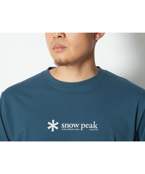 Snow Peak（スノーピーク）の「Soft Cotton Logo Long Sleeve T-Shirt（Tシャツ/カットソー・メンズ・ブルー系その他/ベージュ/ブラック/ホワイト/オレンジ・S/M/L/XL/XXL/1）」の16枚目の写真