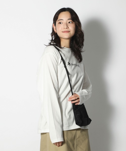 Snow Peak（スノーピーク）の「Soft Cotton Logo Long Sleeve T-Shirt（Tシャツ/カットソー・メンズ・ブルー系その他/ベージュ/ブラック/ホワイト/オレンジ・S/M/L/XL/XXL/1）」の13枚目の写真