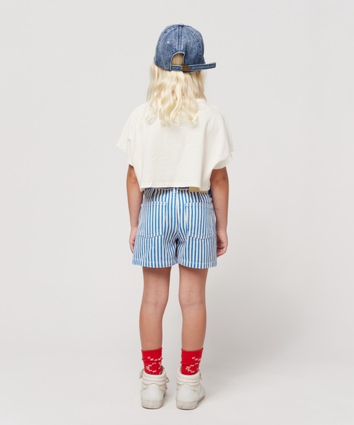 BOBO CHOSES(ボボショーズ)の「Bobo Choses Circle stripes woven shorts(その他パンツ・キッズ・ブルー・6-7YEAR/8Y-10Y/10Y-12Y/12Y-14Y/2y-3y/4-5YEAR)」の2枚目の写真