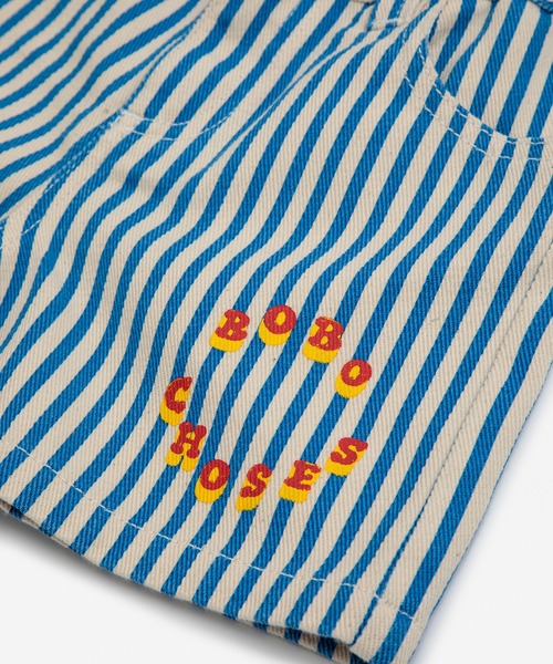 BOBO CHOSES(ボボショーズ)の「Bobo Choses Circle stripes woven shorts(その他パンツ・キッズ・ブルー・6-7YEAR/8Y-10Y/10Y-12Y/12Y-14Y/2y-3y/4-5YEAR)」の4枚目の写真