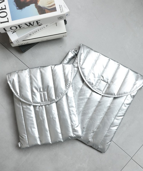 ap retro(アプレトロ)の「トートバッグ/PC対応/キルティングバッグ(トートバッグ・レディース・シルバー・SMALL/MEDIUM)」の6枚目の写真