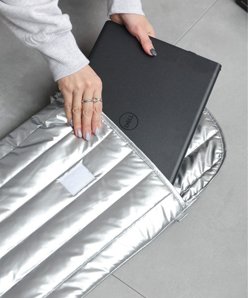 ap retro(アプレトロ)の「トートバッグ/PC対応/キルティングバッグ(トートバッグ・レディース・シルバー・SMALL/MEDIUM)」の8枚目の写真