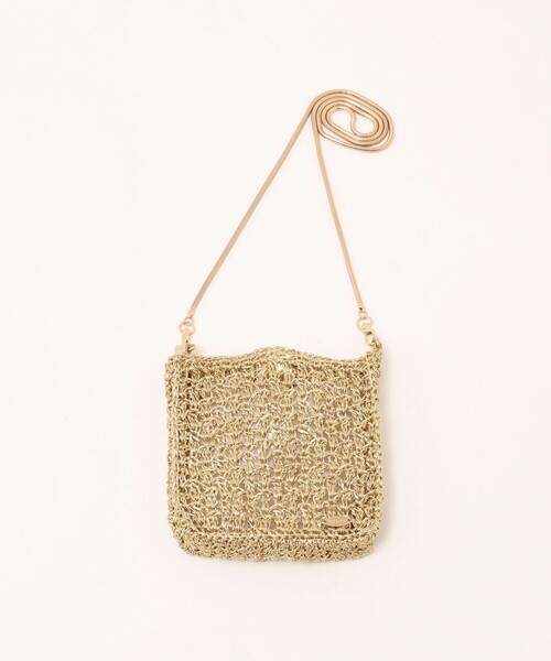 NOLLEY’S(ノーリーズ)の「メタリック編みポシェット(ショルダーバッグ・レディース・ゴールド/シルバー・FREE)」の3枚目の写真