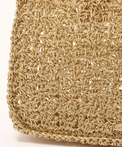 NOLLEY’S(ノーリーズ)の「メタリック編みポシェット(ショルダーバッグ・レディース・ゴールド/シルバー・FREE)」の5枚目の写真