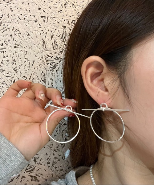 blatto 925silver】ピアス 両耳用 bla-pierce-anchor-1a（ピアス（両耳