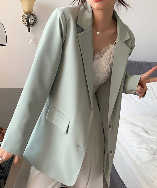 Bifrost(ビフレスト)の「ジャケット(テーラードジャケット・レディース・ベージュ/ブラック/グリーン・L/M/S)」の9枚目の写真