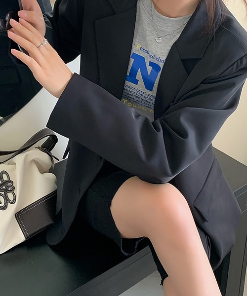 Bifrost(ビフレスト)の「ジャケット(テーラードジャケット・レディース・ベージュ/ブラック/グリーン・L/M/S)」の7枚目の写真