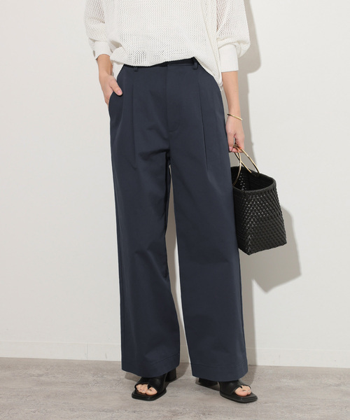 JOURNAL STANDARD relume(ジャーナルスタンダード レリューム)の「ソフトコットンタックチノパンツ(チノパンツ・レディース・ネイビー/ベージュ系その他/ピンク系その他・38/36)」の2枚目の写真