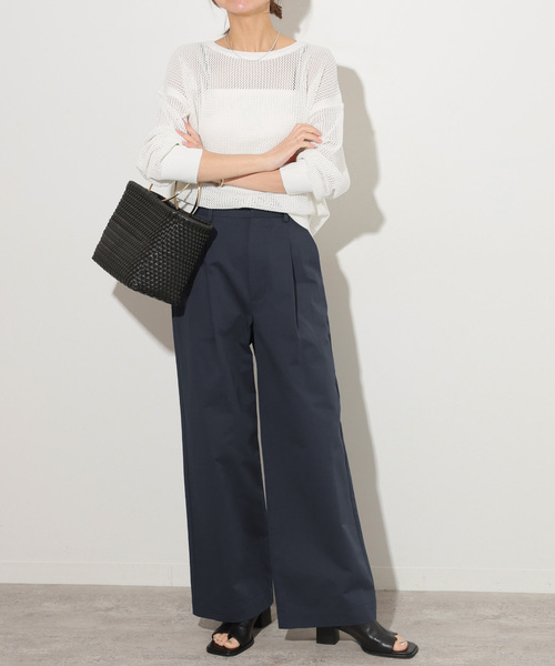 JOURNAL STANDARD relume(ジャーナルスタンダード レリューム)の「ソフトコットンタックチノパンツ(チノパンツ・レディース・ネイビー/ベージュ系その他/ピンク系その他・38/36)」の11枚目の写真