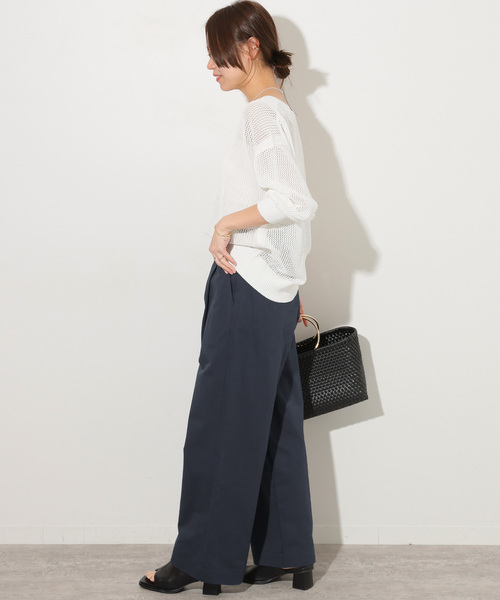 JOURNAL STANDARD relume(ジャーナルスタンダード レリューム)の「ソフトコットンタックチノパンツ(チノパンツ・レディース・ネイビー/ベージュ系その他/ピンク系その他・38/36)」の12枚目の写真