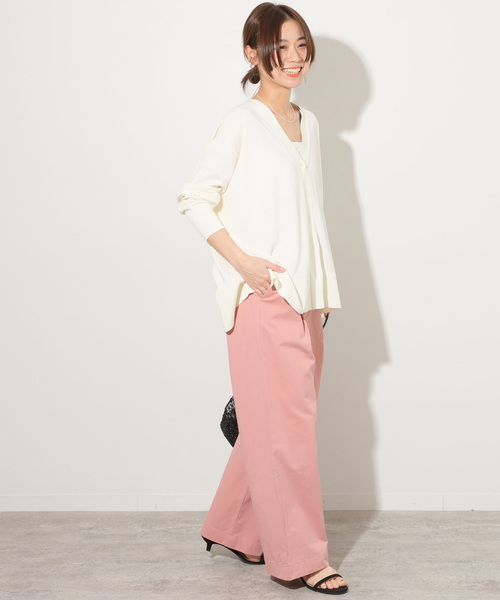 JOURNAL STANDARD relume(ジャーナルスタンダード レリューム)の「ソフトコットンタックチノパンツ(チノパンツ・レディース・ネイビー/ベージュ系その他/ピンク系その他・38/36)」の19枚目の写真