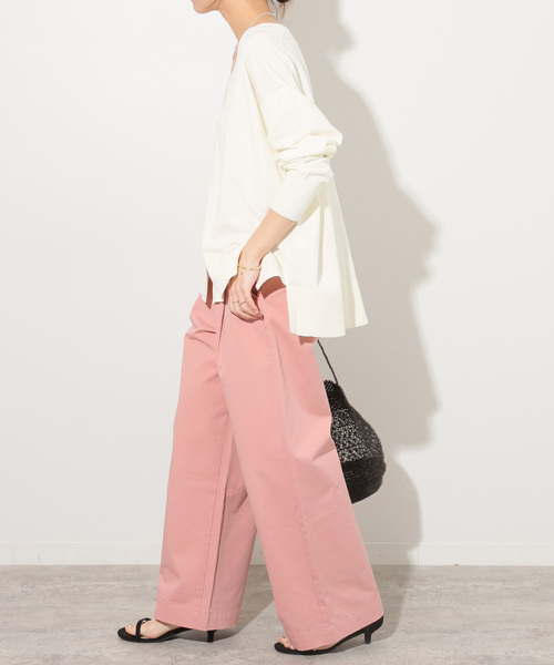 JOURNAL STANDARD relume(ジャーナルスタンダード レリューム)の「ソフトコットンタックチノパンツ(チノパンツ・レディース・ネイビー/ベージュ系その他/ピンク系その他・38/36)」の20枚目の写真