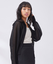 NERGY | ラメニットZIPフーディ(パーカー)