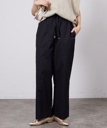 ウエスト総ゴムベイカーワイドパンツ