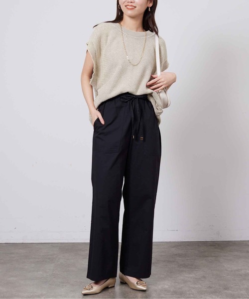 Chez toi（シェトワ）の「ウエスト総ゴムベイカーワイドパンツ（その他パンツ・レディース・ブラック/ベージュ/カーキ・FREE）」の11枚目の写真