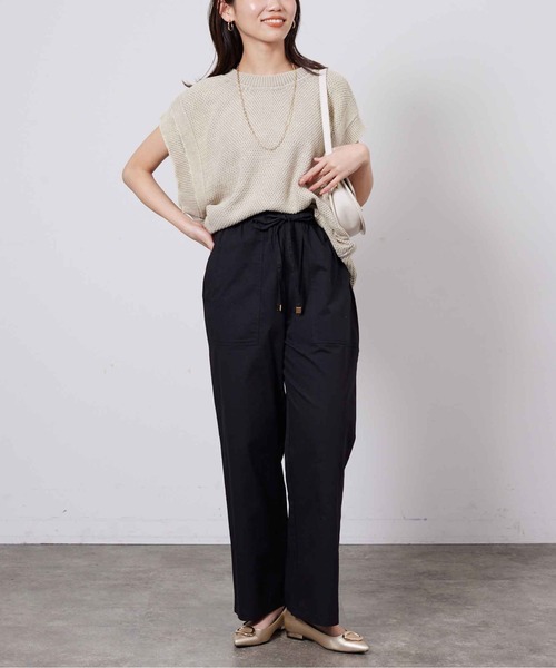 Chez toi（シェトワ）の「ウエスト総ゴムベイカーワイドパンツ（その他パンツ・レディース・ブラック/ベージュ/カーキ・FREE）」の12枚目の写真