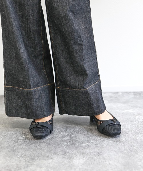 masyugirl(マシュガール)の「【4E幅広・大きいサイズ】2.5cmヒール メッシュパンプス(パンプス・レディース・ブラック/アイボリー/ブラウン・23.5cm/24.0cm/24.5cm/25.0cm/25.5cm/26.0cm/26.5cm)」の6枚目の写真