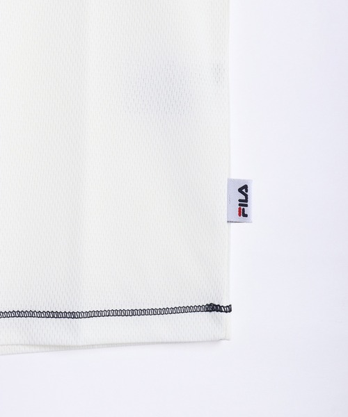 FILA（フィラ）の「FILA 吸水速乾 ダブルメッシュ 半袖Ｔシャツ（Tシャツ/カットソー・レディース・オレンジ/ネイビー/ブラック/ピンク/ホワイト・M/L）」の14枚目の写真