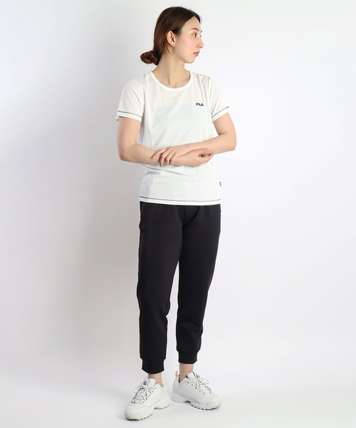 FILA（フィラ）の「FILA 吸水速乾 ダブルメッシュ 半袖Ｔシャツ（Tシャツ/カットソー・レディース・オレンジ/ネイビー/ブラック/ピンク/ホワイト・M/L）」の20枚目の写真