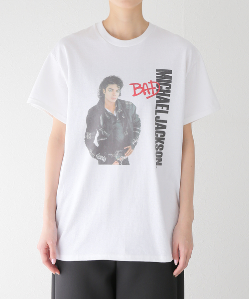 GOOD ROCK SPEED(グッドロックスピード)の「【GOOD ROCK SPEED / グッドロックスピード】MICHAEL JACKSON BAD:Tシャツ(Tシャツ/カットソー・レディース・ホワイト・FREE)」の4枚目の写真
