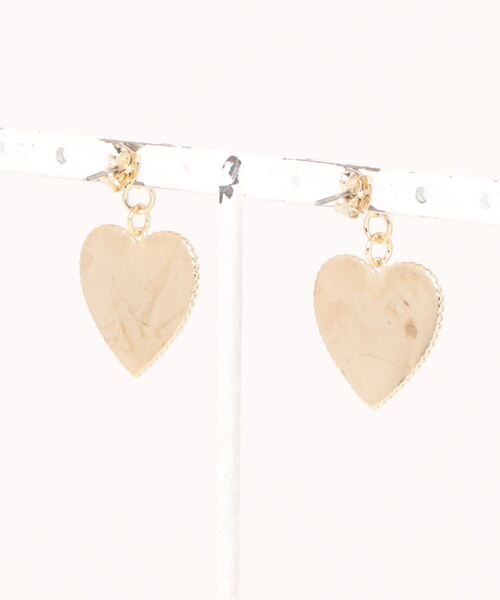 DouDou(ドゥドゥ)の「ハートシャイニーピアス(ピアス(両耳用)・レディース・ゴールド/シルバー・FREE)」の5枚目の写真