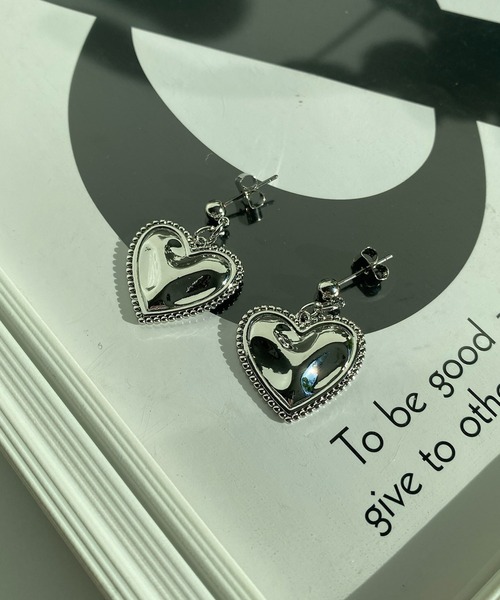 DouDou(ドゥドゥ)の「ハートシャイニーピアス(ピアス(両耳用)・レディース・ゴールド/シルバー・FREE)」の10枚目の写真