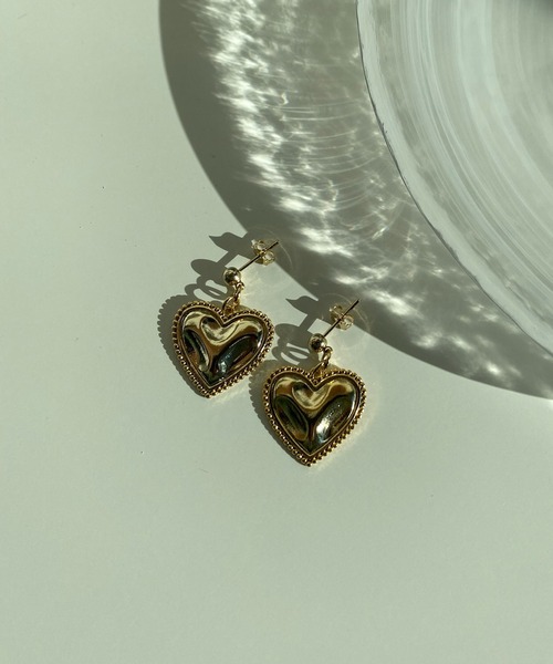 DouDou(ドゥドゥ)の「ハートシャイニーピアス(ピアス(両耳用)・レディース・ゴールド/シルバー・FREE)」の6枚目の写真