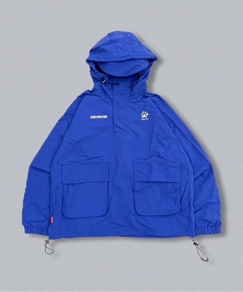 centimeter(センチメーター)の「paw pad half zip anorak(ナイロンジャケット・メンズ・グレー/ブラック/ロイヤルブルー・MEDIUM/LARGE/X-LARGE)」の3枚目の写真