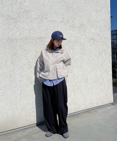 centimeter(センチメーター)の「paw pad half zip anorak(ナイロンジャケット・メンズ・グレー/ブラック/ロイヤルブルー・MEDIUM/LARGE/X-LARGE)」の7枚目の写真