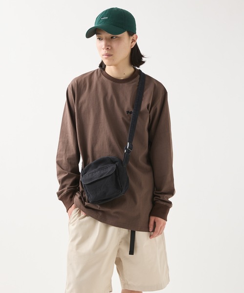 meltum（メルタム）の「【販売終了】CANVAS MINI POUCH / キャンバスミニポーチ（ショルダーバッグ・メンズ・ブラック/カーキ/ブルー/ナチュラル/レッド/パープル・FREE）」の2枚目の写真
