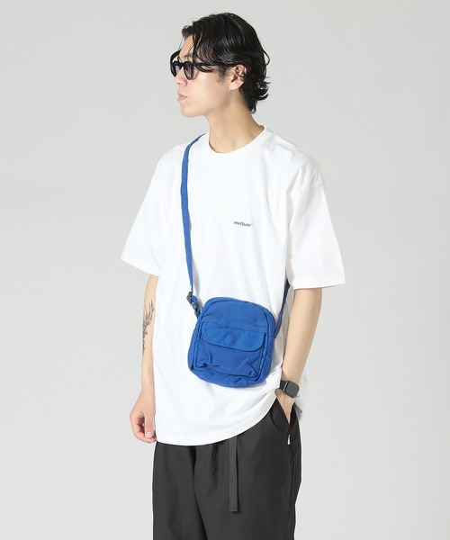 meltum（メルタム）の「【販売終了】CANVAS MINI POUCH / キャンバスミニポーチ（ショルダーバッグ・メンズ・ブラック/カーキ/ブルー/ナチュラル/レッド/パープル・FREE）」の12枚目の写真