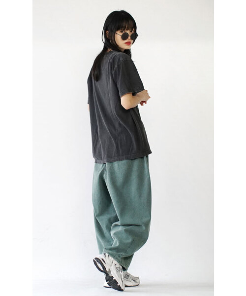 e-zakkamania stores（イーザッカマニアストアーズ）の「カラーケミカル サーカスパンツ（その他パンツ・レディース・オフホワイト/グレー/ブラック/グリーン・M/L）」の7枚目の写真