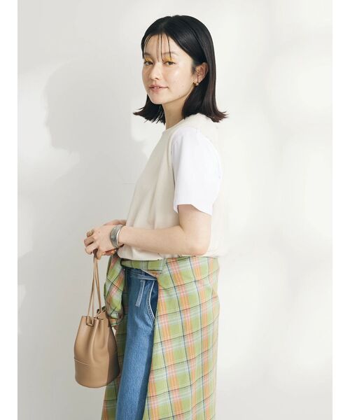 CRAFT STANDARD BOUTIQUE(クラフトスタンダードブティック)の「2点セット カットプルオーバー+ニットベスト(ニット/セーター・レディース・モカ/アイボリー/ブラック/サックスブルー・FREE)」の17枚目の写真