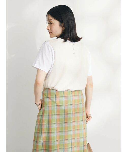 CRAFT STANDARD BOUTIQUE(クラフトスタンダードブティック)の「2点セット カットプルオーバー+ニットベスト(ニット/セーター・レディース・モカ/アイボリー/ブラック/サックスブルー・FREE)」の18枚目の写真