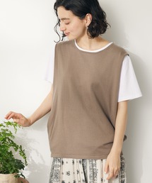 2点セット カットプルオーバー+ニットベスト