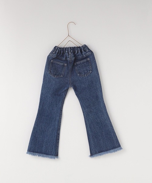 LOWRYS FARM(ローリーズファーム)の「デニムフレアフリンジパンツ 115558(デニムパンツ・キッズ・ブルー/ケミカルウォッシュ・110cm/120cm/130cm/140cm/150cm)」の10枚目の写真