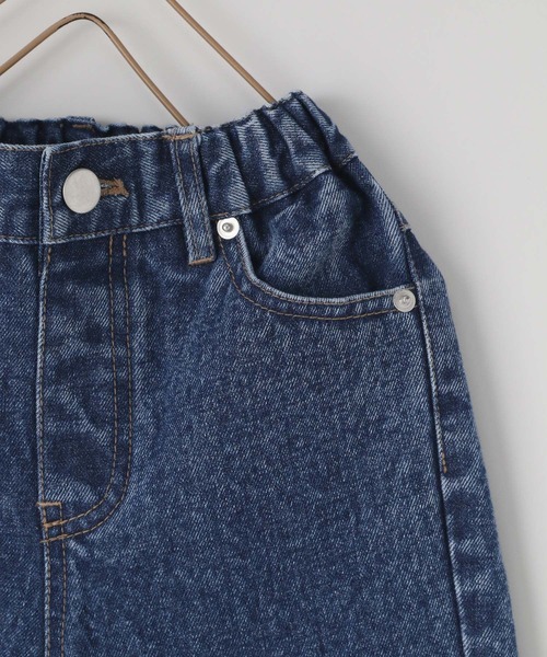 LOWRYS FARM(ローリーズファーム)の「デニムフレアフリンジパンツ 115558(デニムパンツ・キッズ・ブルー/ケミカルウォッシュ・110cm/120cm/130cm/140cm/150cm)」の12枚目の写真