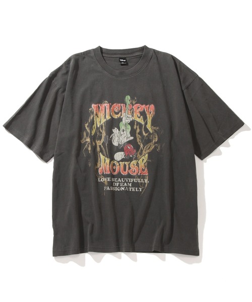 Disney(ディズニー)の「【Disney/ディズニー】ピグメント加工 アートワークデザイン ルーズ 半袖クルーネックTシャツ(Tシャツ/カットソー・メンズ・ブラック系その他2/ブラック系その他・L/M/LL)」の11枚目の写真
