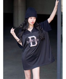 メッシュアップリケビッグTシャツ