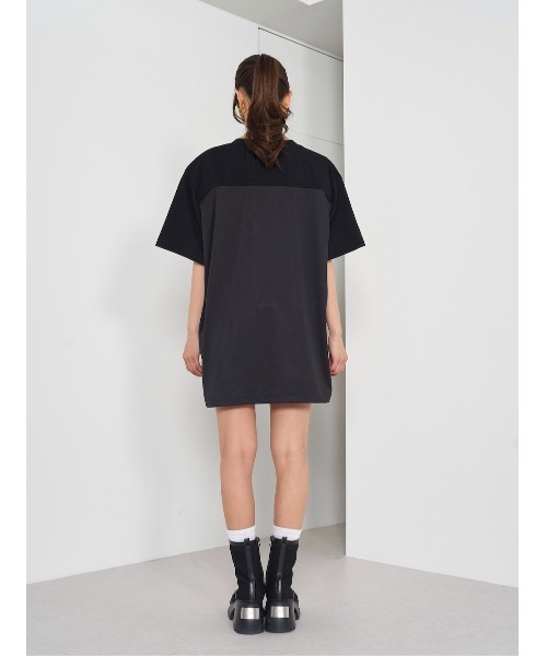 Darich(ダーリッチ)の「メッシュアップリケビッグTシャツ(Tシャツ/カットソー・レディース・ホワイト/ブラック・FREE)」の10枚目の写真