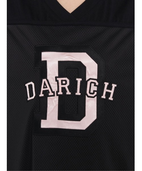 Darich(ダーリッチ)の「メッシュアップリケビッグTシャツ(Tシャツ/カットソー・レディース・ホワイト/ブラック・FREE)」の12枚目の写真