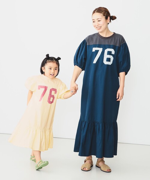 GO TO HOLLYWOOD（ゴートゥーハリウッド）の「GO TO HOLLYWOOD × B:MING by BEAMS / 別注 ナンバリング ワンピース（100～150cm）（ワンピース・キッズ・ネイビー/オフホワイト・LARGE/MEDIUM/SMALL）」の10枚目の写真
