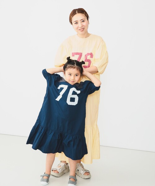GO TO HOLLYWOOD（ゴートゥーハリウッド）の「GO TO HOLLYWOOD × B:MING by BEAMS / 別注 ナンバリング ワンピース（100～150cm）（ワンピース・キッズ・ネイビー/オフホワイト・LARGE/MEDIUM/SMALL）」の11枚目の写真