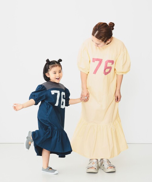 GO TO HOLLYWOOD（ゴートゥーハリウッド）の「GO TO HOLLYWOOD × B:MING by BEAMS / 別注 ナンバリング ワンピース（100～150cm）（ワンピース・キッズ・ネイビー/オフホワイト・LARGE/MEDIUM/SMALL）」の12枚目の写真