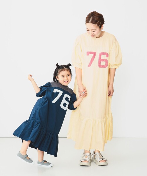 GO TO HOLLYWOOD（ゴートゥーハリウッド）の「GO TO HOLLYWOOD × B:MING by BEAMS / 別注 ナンバリング ワンピース（100～150cm）（ワンピース・キッズ・ネイビー/オフホワイト・LARGE/MEDIUM/SMALL）」の14枚目の写真