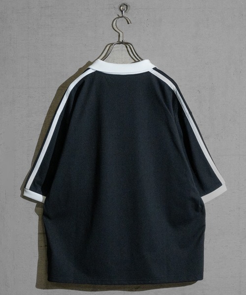 JOHN'S CLOSET(ジョンズクローゼット)の「【i】サイドライン スキッパーポロ(Tシャツ/カットソー・メンズ・ホワイト/ブラック・MEDIUM/LARGE/X-LARGE)」の11枚目の写真